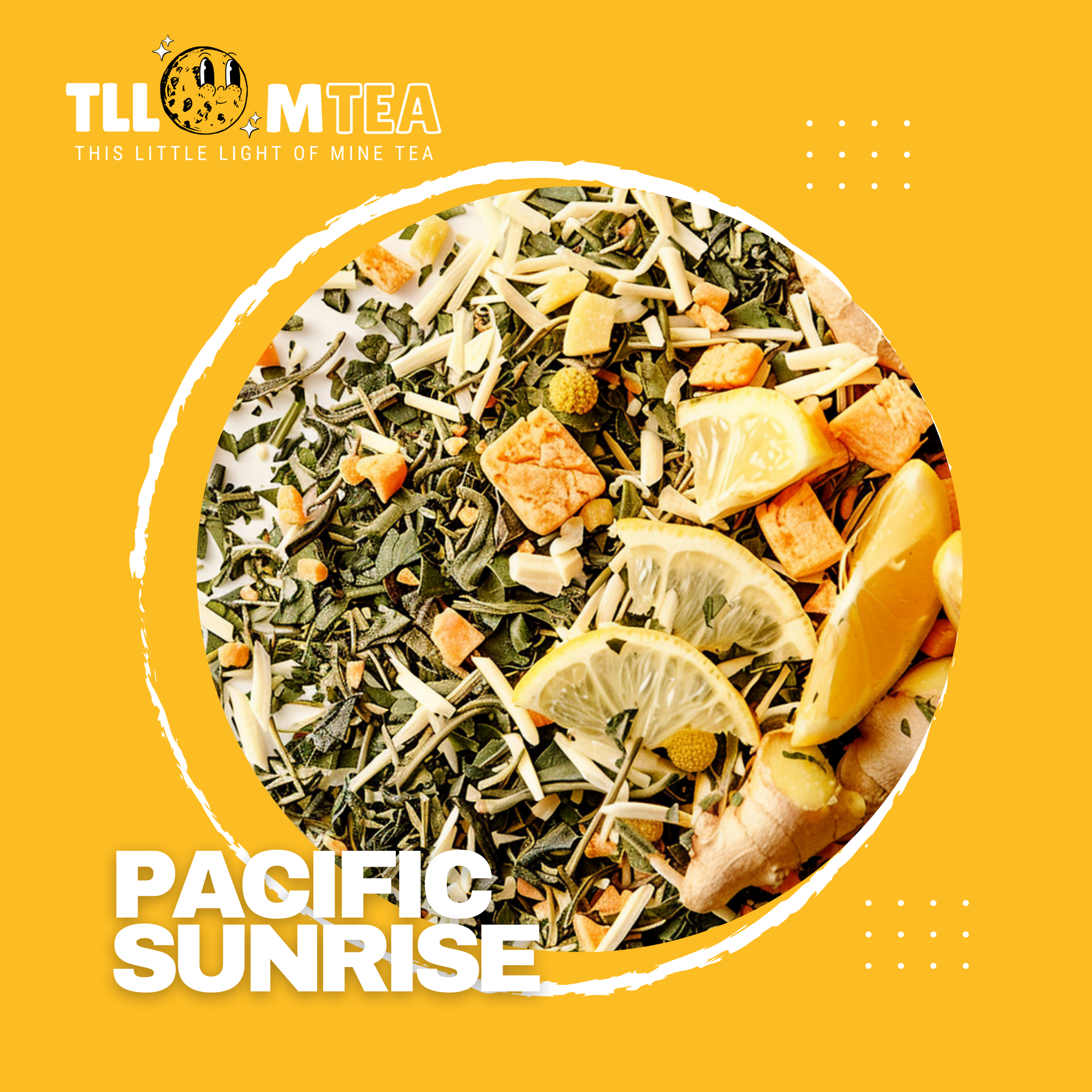 Pacific Sunrise – Bright Citrus & Ginger Green Tea